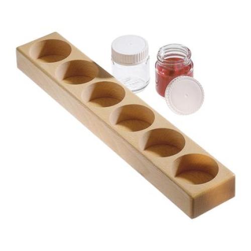 Dřevěný stojánek na 6 skleniček 50ml