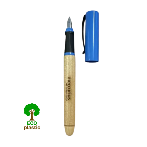 Dřevěné kaligrafické ECO pero 1,5 mm - modré