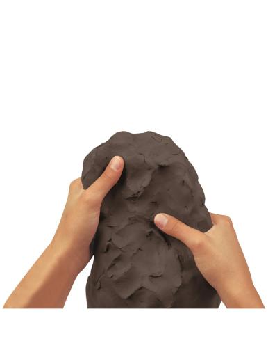 Přírodní keramická hmota bez výpalu - černá a šedá