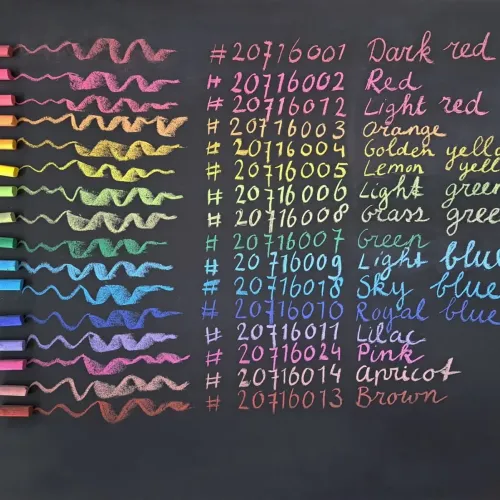 Křídy na tabuli Mercurius - MĚKKÉ, 12ks