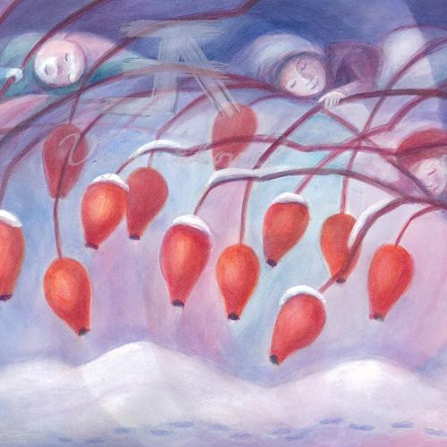 Obrázek - Zasněžený šípek