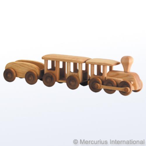 Vlak - velká lokomotiva s vagony (15 cm výška, 56 cm délka)