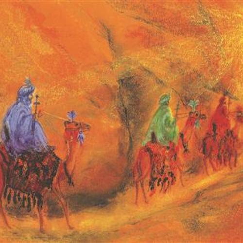 Pohled - Mudrci následují hvězdu