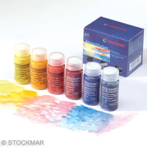 Sada Stockmar akvarelek, balení 6x20ml, základní barvy