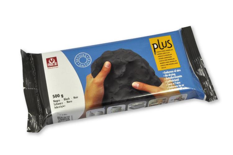 Přírodní keramická hmota bez výpalu - černá a šedá