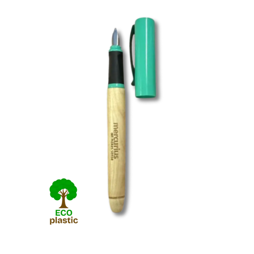 Dřevěné kaligrafické ECO pero 1,1 mm - zelené