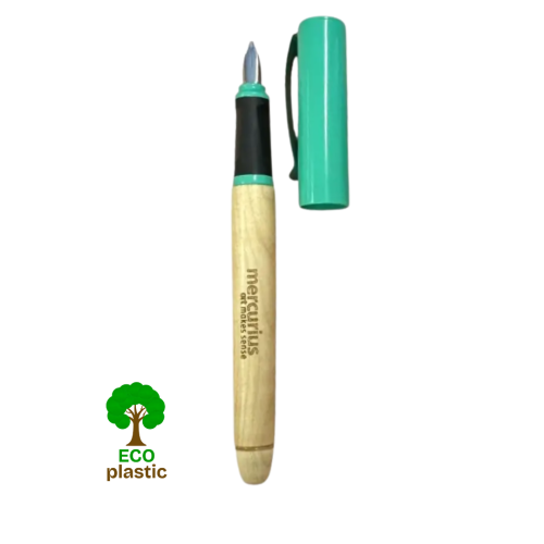 Dřevěné kaligrafické ECO pero 1,1 mm - zelené