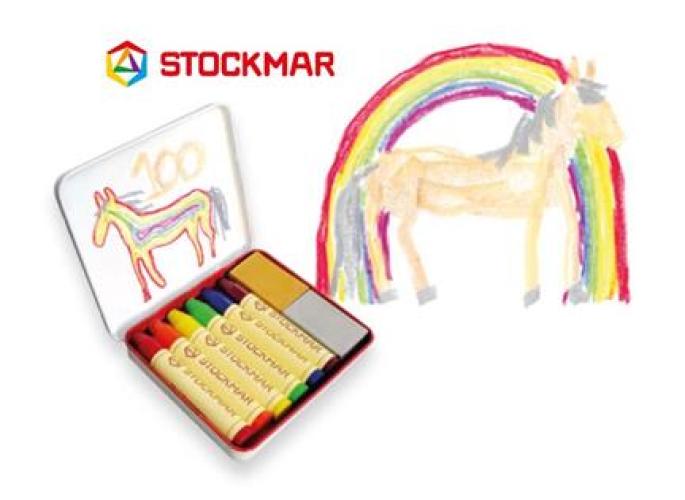 Voskové PASTELKY 8ks DUHA, Stockmar-100