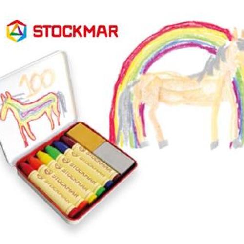 Voskové PASTELKY 8ks DUHA, Stockmar-100